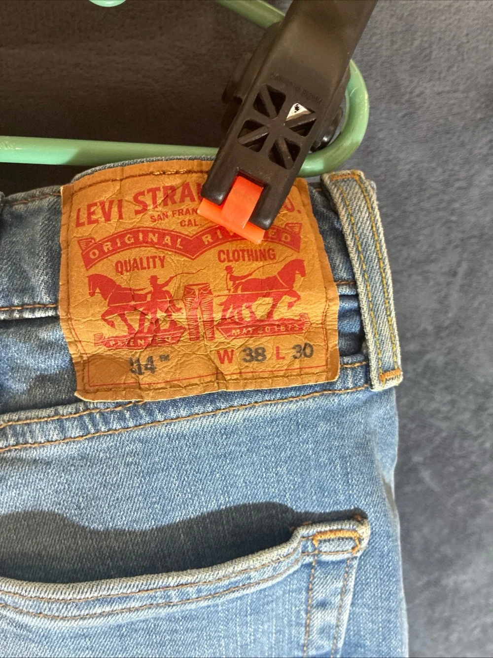 Levi's 514 Light Blue Straight Leg, Stretch Men's Jeans